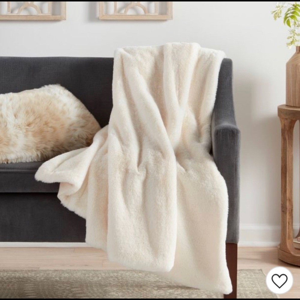 Faux Rabbit Throw